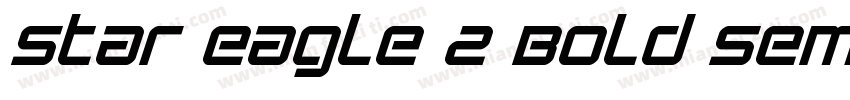 Star Eagle 2 Bold Semi Italic 语言英字体转换